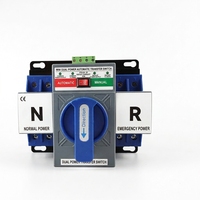 Mini-commutateur de transfert automatique double alimentation 2P 63A Classe CB ATS pour commutation entre réseau et générateur