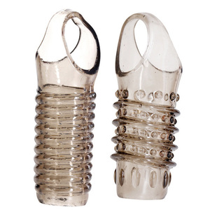 Waschbare Kondome Wolf Braces Samenverriegelung Verdickung und Verlängerung Widerstandsring für Männer - Product Image 5