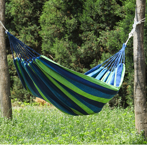 Fabrication directe de hamac toile coton pliant portable simple double hamac suspendu pour randonnée en plein air camping - Product Image 3