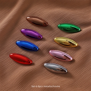 Mode <span class=keywords><strong>pas</strong></span> <span class=keywords><strong>cher</strong></span> Hijab broche 8 pièces en plastique Sari broches vêtements élégant broche couleur mélangée écharpe Clip <span class=keywords><strong>épingles</strong></span> de sûreté - Product Image 3