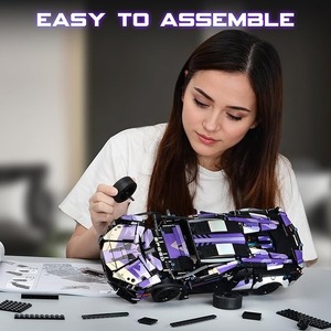 Nouveaux blocs de construction <span class=keywords><strong>Barka</strong></span> Racing pour garçons et filles, jouet éducatif DIY, 40 pièces en plastique ABS, thème animaux et nature - Product Image 3