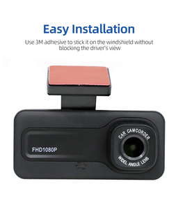 Caméra embarquée triple objectif 3 canaux 1080P avec vision nocturne IR LED, système de surveillance de stationnement et enregistreur vidéo G-Sensor - Product Image 2