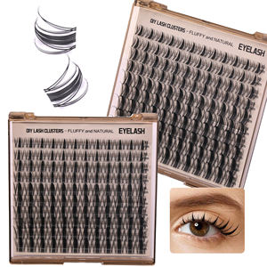 Cils personnalisables DIY <span class=keywords><strong>Manga</strong></span> Cluster 10-18mm MIX Longueur D Curl Fan Eyelashes - Product Image 4