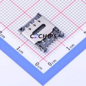 NANO SIM 6PIN SIM Card Connector SMD Connector Flip Cover Type Nano SIM Card Card Holder 1.4mm - Product Image 1