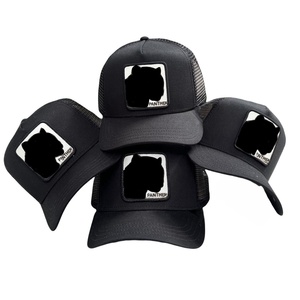 Casquette de baseball populaire transfrontalière, style camionneur, avec motif animal (Panther noir), protection solaire, en maille, brodée, 6 panneaux, réglable et respirante - Product Image 1