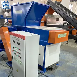 Waste plastic single/double shaft shredder for bucket pallet, tyre shredding machine