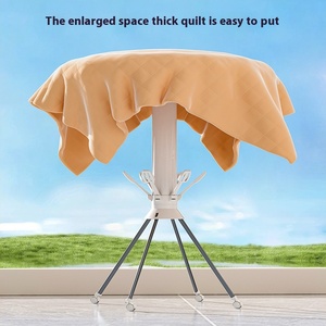 Fabricante, venta al por mayor, tendedero de ropa de pulpo plegable, artefacto de secado de edredón Invisible para interiores para uso en balcón - Product Image 3