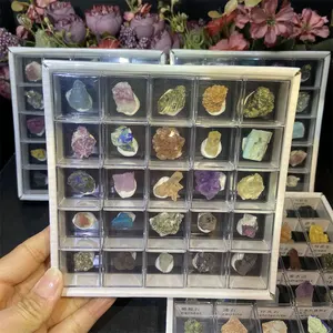 Wholesale Natural Healing Crystal Raw Stone Rough Mineral Specimen Box For Souvenir