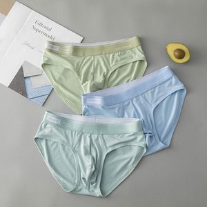 Nouvelles culottes pour hommes en coton modal 40s, couleur unie, taille mi-haute, grande taille, tricotées, service OEM, TikTok Taobao - Product Image 3