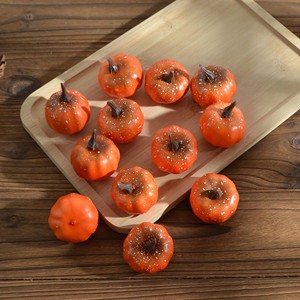 Ensemble de mini citrouilles artificielles en mousse assorties, décoratives, pour Thanksgiving, Halloween, la rentrée scolaire, Noël - Product Image 2