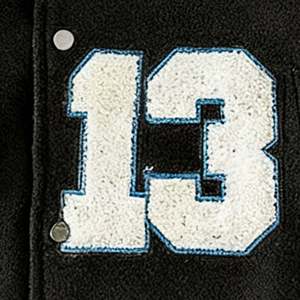 Großhandel Amerikanische Mode Streetwear Individuell Gestaltete College-Jacke mit Chenille-Aufnähern Stilvolle Winterjacken für Herren - Product Image 4