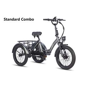Triciclo Eléctrico FAFREES F20 con Motor de 500W, Capacidad de Carga de 180 kg, Alcance de 110 km, Diseño Plegable, Color Negro Gunmetal, Homologado para la UE - Product Image 5