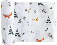 Couverture pour bébé Little Unicorn de style européen et américain, 200TC, toute saison, respirante, super douce, tricotée