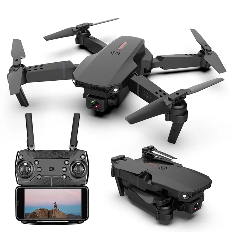 Remote control Mini E88 Drones With Camera HD Camera Long Range Aerial Follow Me Rc Drone With Hd Camera