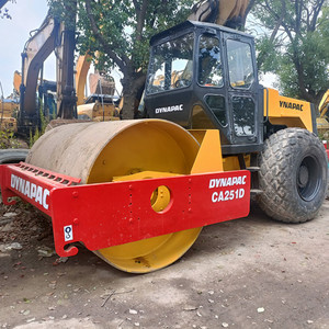 Rodillo Compactador de Neumáticos Usado Dynapac CA251D CA25 CA301 CA30 CC422 de 3 Toneladas, Motor Cummins, Tambor Único, 75KW de Alta Potencia de Excavación, Modelo 2018, 50kN - Product Image 4