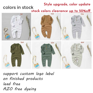 Jumpsuit bayi katun organik lembut alami dari 20 buah Jumpsuit 100% Romper katun organik bayi - Product Image 3