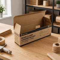 Boîte d'emballage en carton ondulé robuste sur mesure, boîte en carton pliable à haute capacité de charge pour outils de quincaillerie
