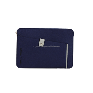 High Quality Lightweight Navy Blue Felt Laptop Sleeve Bag Notebook Cover Premium Product Type - Product Image 1