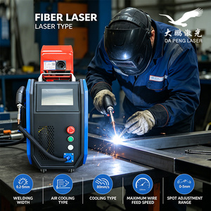 เครื่องเชื่อมเลเซอร์ DA LASER กำลังไฟ 1500W 2000W 3000W ระบายความร้อนด้วยอากาศ 4 in 1 เครื่องทำความสะอาดไฟเบอร์เลเซอร์แบบมือถือ เครื่องตัดแบบพกพา Raycus - Product Image 3