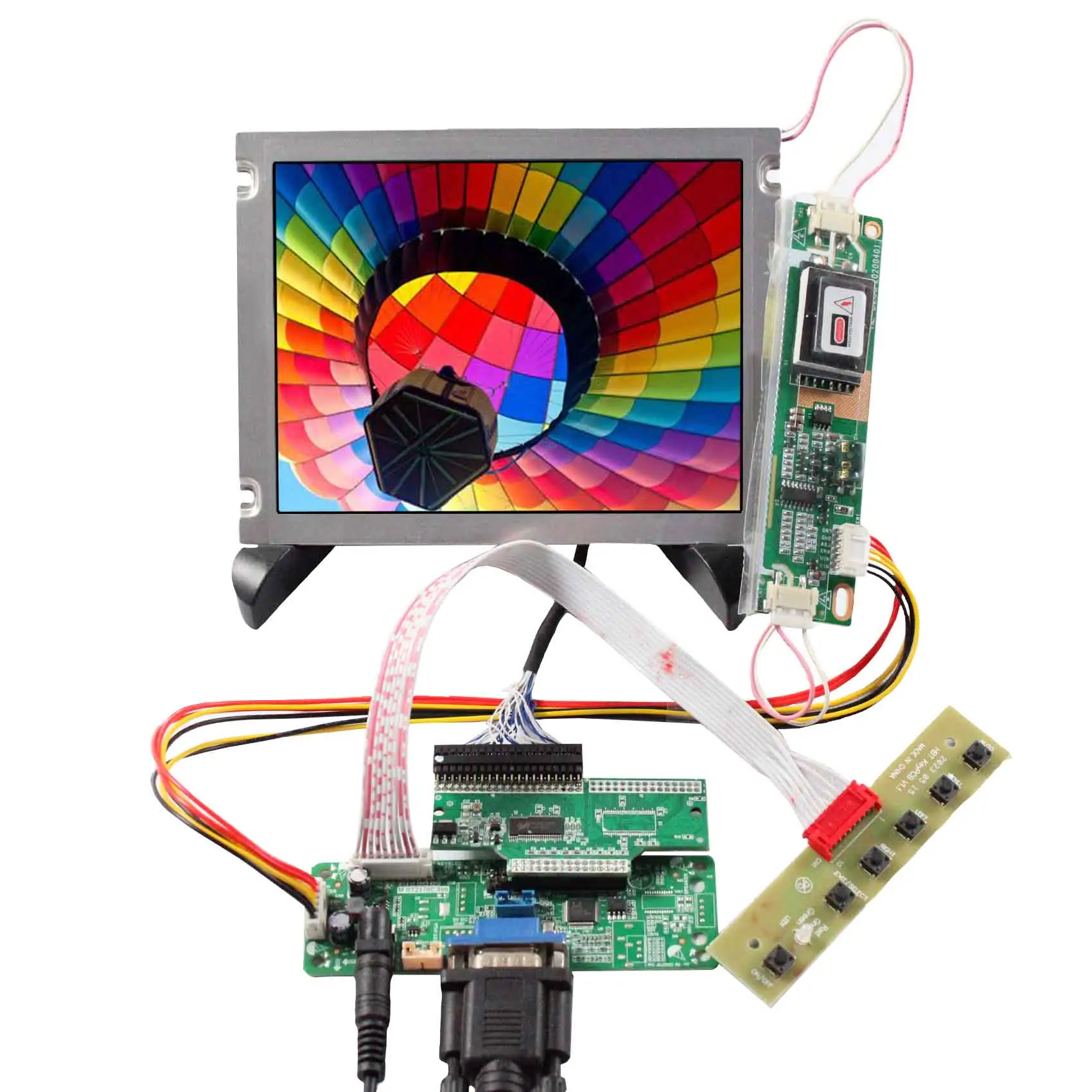 Painel LCD transparente Vga Controller Board E 2Ccfl Backlight T-51750Gd065J-Fw 31 Pinos Rgb Tela 6.5 "640X480 Tft Lcd Display