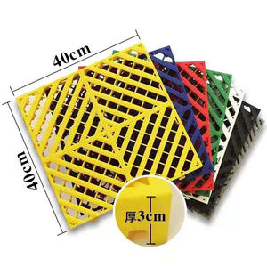 4S Auto Beauty Shop Drainage Car Wash Plastic Floor Click Installation Anti-Slip Wear Resistant with 3D Model Design Capability - Product Image 2