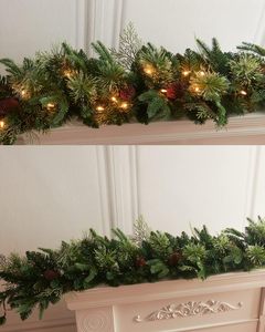 Factory <b>Christmas</b> Red Fruit Vine Eco-Friendly Luxury LED 180cm/2.7m Pre-Lit <b>Garland</b> <b>Christmas</b> Decorations - Product Image 2