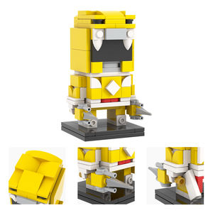 Guerrier MOC7490-7495 en vert rouge bleu jaune rose noir Zyurabger Science Fiction film assembler bricolage blocs de construction enfants jouets - Product Image 4