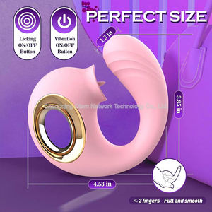 Stimulator New Licking Vibratoren Weibliche Klitoris G-Punkt Dildo massage gerät Erwachsene Sexspielzeug für Frauen Vibrador Feminino - Product Image 4