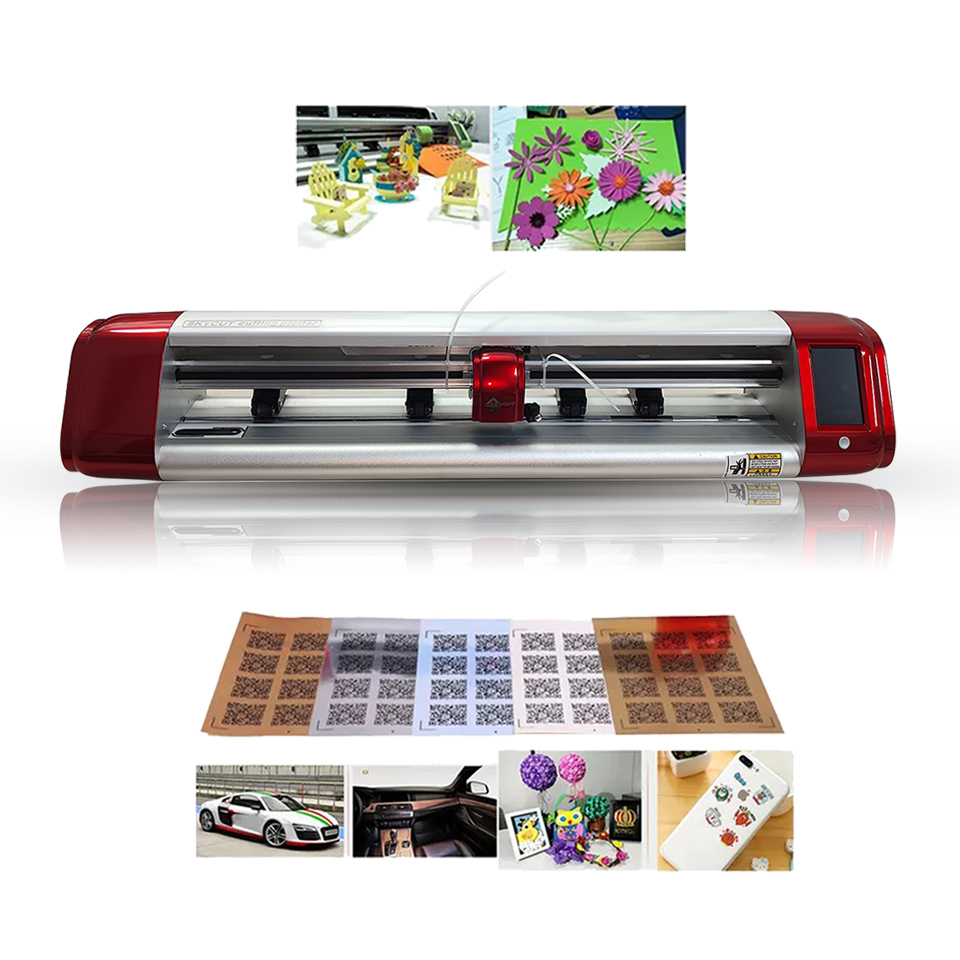 Настольный лазер Guangzhou Skycut C24 A3A4, тепловой виниловый режущий плоттер с режущим лезвием для дерева, ПВХ, автомобильных металлических наклеек