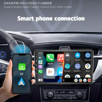 Autoradio Android universel 7/9/10 pouces avec CarPlay sans fil, Android Auto, navigation GPS, caméra embarquée 4K, unité principale montée sur le tableau de bord