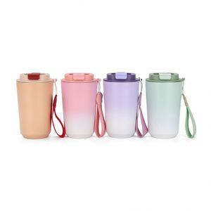 <b>Large</b> Capacity Gradient Color Outdoor Handle Tumbler 30oz Stainless Steel Car <b>Mug</b> Travel Gift Cup - Product Image 5