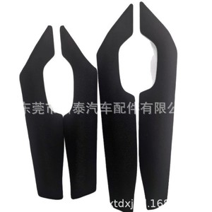 Cubiertas para Manijas de Puerta de Toyota Hilux 74250-0K020-D2, Negras y Rojas, de Tela y Cuero, Protección para el Reposabrazos - Product Image 5