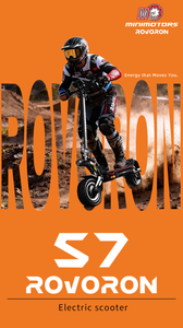 สกู๊ตเตอร์ไฟฟ้าพับได้รุ่นใหม่ EU Stock ROVORON S7 84V 37.1AH EY4 2500W*2 มอเตอร์คู่ ควบคุมผ่านแอพ ความเร็วสูงสุด 100 กม./ชม. DUALTRON Minimotors ตัวถังอลูมิเนียม - Product Image 5