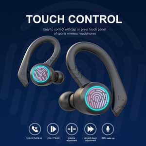Ducha Impermeable Nadar Control táctil Hifi <span class=keywords><strong>Bass</strong></span> Audifonos inalámbricos Fone De Ouvido Ecouteur <span class=keywords><strong>Bluetooth</strong></span> Auriculares deportivos Auriculares TWS - Product Image 2