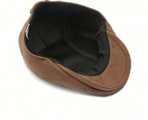 Sombrero de Gamuza Estilo Boina Clásica para Hombre y Mujer, Versión Lisa, Moda Otoño 2024, Estilo Británico Retro - Product Image 5