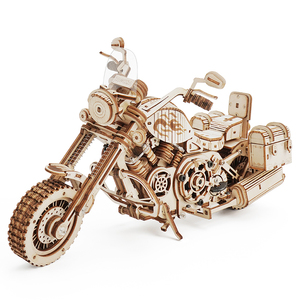 Kit de Modélisme Moto Cruiser en Bois DIY, Puzzles 3D en Bois <span class=keywords><strong>pour</strong></span> le Dropshipping - Product Image 1