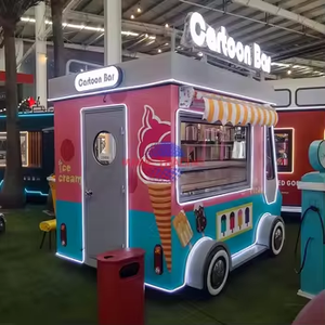 Camion de restauration mobile USA avec cuisine complète pour snacks, beignets, hot-dogs, pizzas, glaces, avec alimentation 220V pour restaurants et commerçants - Product Image 2