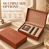 Boîte à couvercle rigide personnalisée, style livre, étui cadeau pour cosmétiques, carton recyclable, usine OEM
