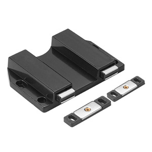 Concealed Cabinet Door Bouncer Push Button Magnetic Handle Free <b>Drawer</b> Hardware Plastic Door Mount Non Detachable - Product Image 2