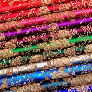 Hoa Chất Lượng Hàng Đầu Tuyệt Đẹp Hoa Mẫu Đơn Hoa Thiết Kế Thổ Cẩm Vải Trong Màu Xanh Lá Cây Màu Sắc Cho Trung Quốc Phong Cách Sofa Mat Nhà Dệt - Product Image 5