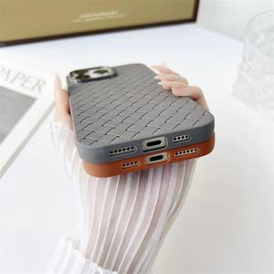 Dissipation thermique Slim Candy Weave texture étui pour iPhone 11 12 <span class=keywords><strong>13</strong></span> 14 15 16 <span class=keywords><strong>pro</strong></span> <span class=keywords><strong>max</strong></span> étui de téléphone portable pour Infinix Smart 9 HD - Product Image 5
