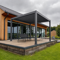 Pavillon de jardin de luxe extérieur bien conçu, directement de l'usine, avec moustiquaire, abri de jardin en polycarbonate bon marché et durable