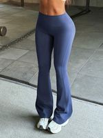 Pantalons de yoga évasés à taille basse pour femmes FH, confortables et décontractés, pour la danse, le yoga, les entraînements, leggings push-up pour femmes, pantalons de yoga pour l'entraînement