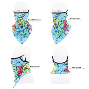 Pañuelo Triangular para Colgar del Hombro, Malla Elástica Transpirable, Bragas de Cuello para Deportes al Aire Libre, Ciclismo, Pesca, Protección Solar, Máscara Facial Sólida - Product Image 1