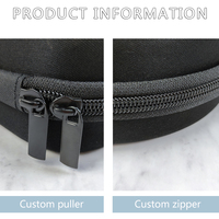 Sac de rangement en EVA noir imperméable pour écouteurs, étui de transport portable pour casques et câbles de données, boîte rigide – Vente en gros