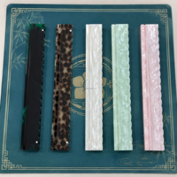 Règle de poussée magnétique personnalisée en acrylique pour Mahjong, luxe beige écaille de tortue, 20 pouces, accessoire de table de Mahjong OEM ODM
