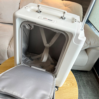 Valise intelligente électrique 4 roues 20 pouces avec fonction scooter, serrure TSA et port de charge USB