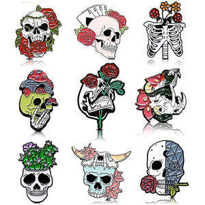 Broche en métal émaillé personnalisée pour Halloween, avec logo de <span class=keywords><strong>film</strong></span> d'<span class=keywords><strong>horreur</strong></span>, de dessin animé, de fantôme, de citrouille, de sorcière, pour carte de soutien - Product Image 2