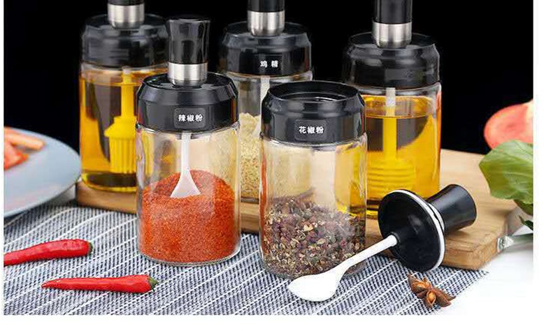 4oz 8oz Salt and Pepper Shakers Saleros Seasoning spice jars glass