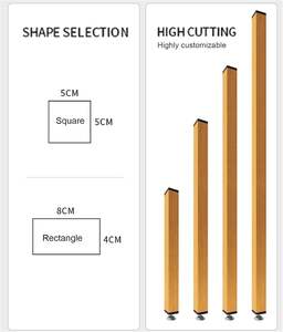 Divisor <span class=keywords><strong>de</strong></span> Habitaciones <span class=keywords><strong>de</strong></span> Pared <span class=keywords><strong>de</strong></span> Piso a Techo, <span class=keywords><strong>Listones</strong></span> <span class=keywords><strong>de</strong></span> <span class=keywords><strong>Madera</strong></span>, Separador <span class=keywords><strong>de</strong></span> Ambientes con Postes, Biombo Decorativo para Entrada - Product Image 4